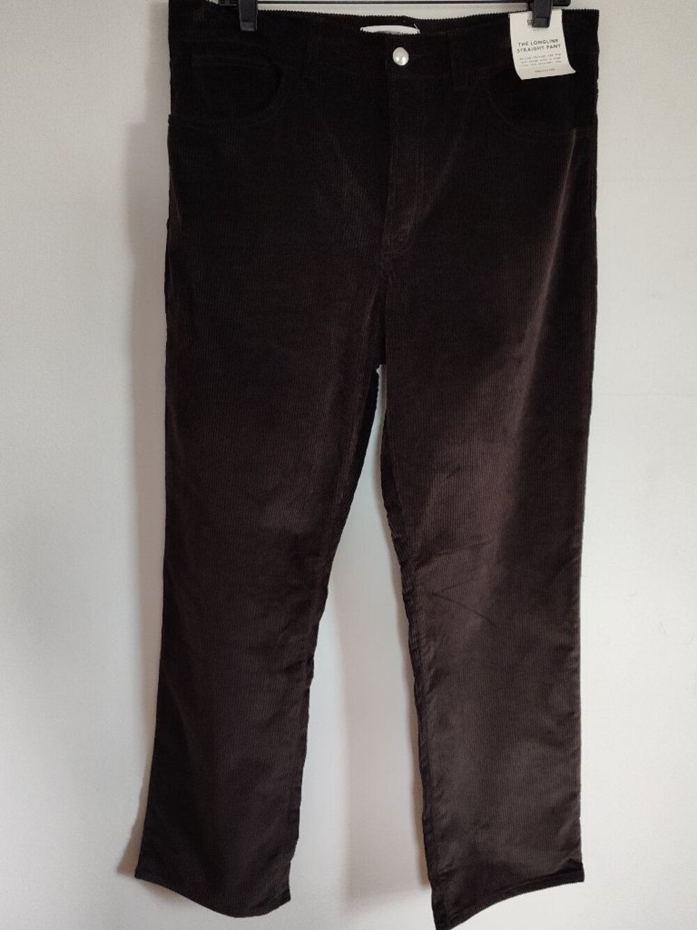 Madewell Brown Longline Straight Pant